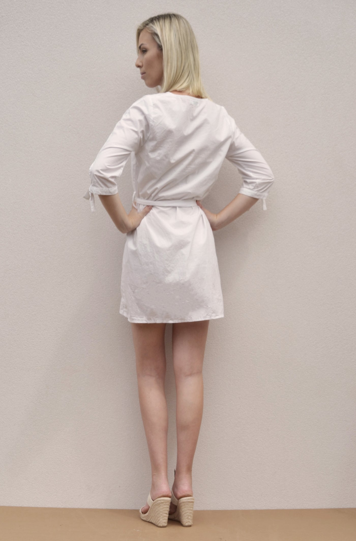 Beach Dress White Cotton - FINAL SALE