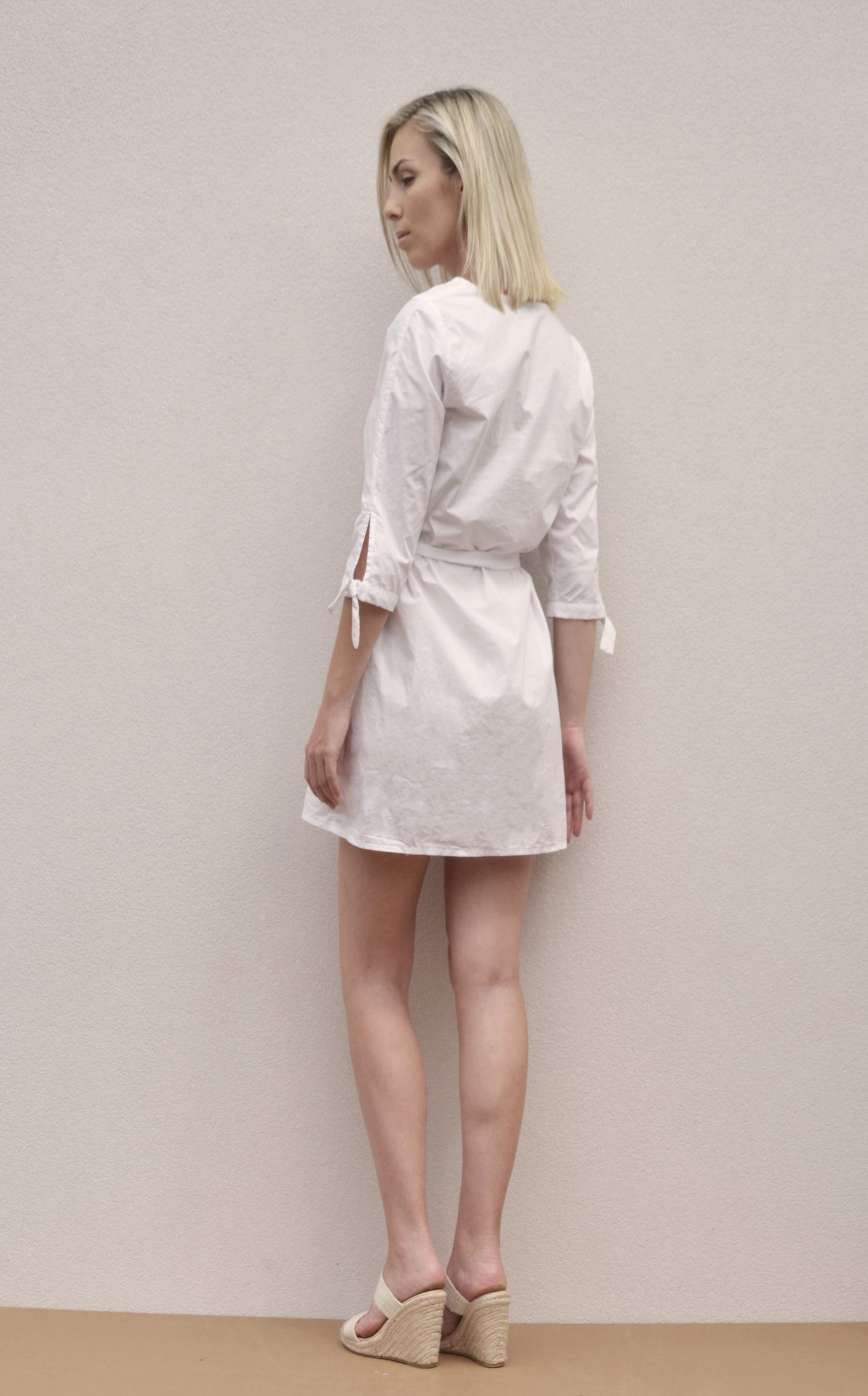 Beach Dress White Cotton - FINAL SALE