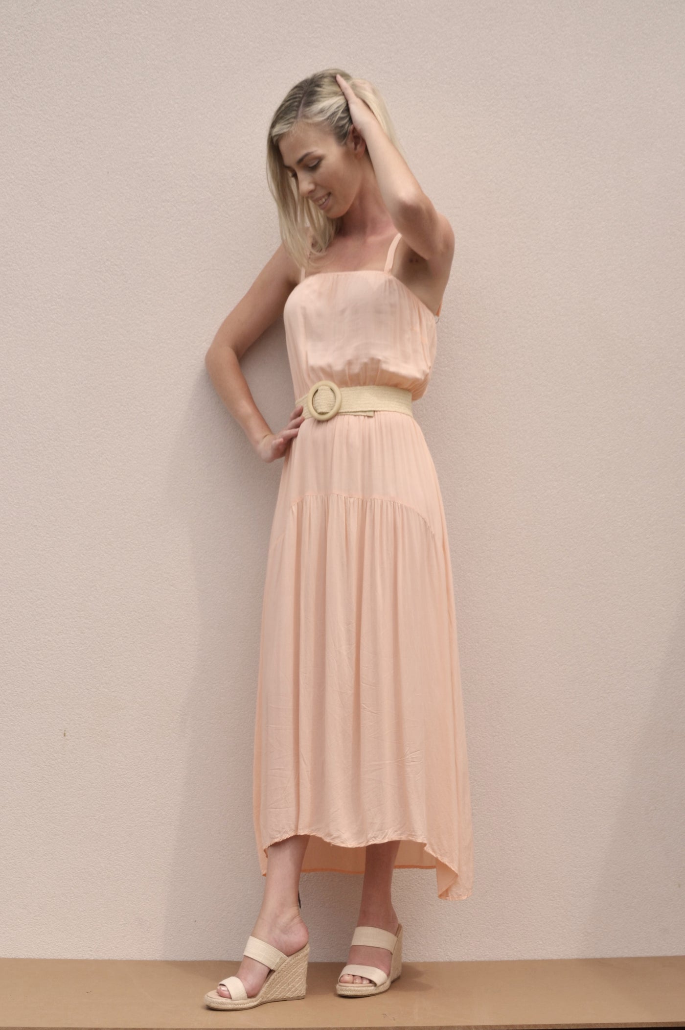 Island Dress Peach - FINAL SALE